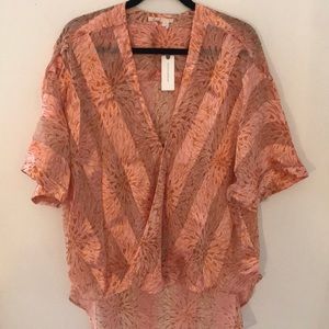 Anthropologie Floreat Silk Blouse
